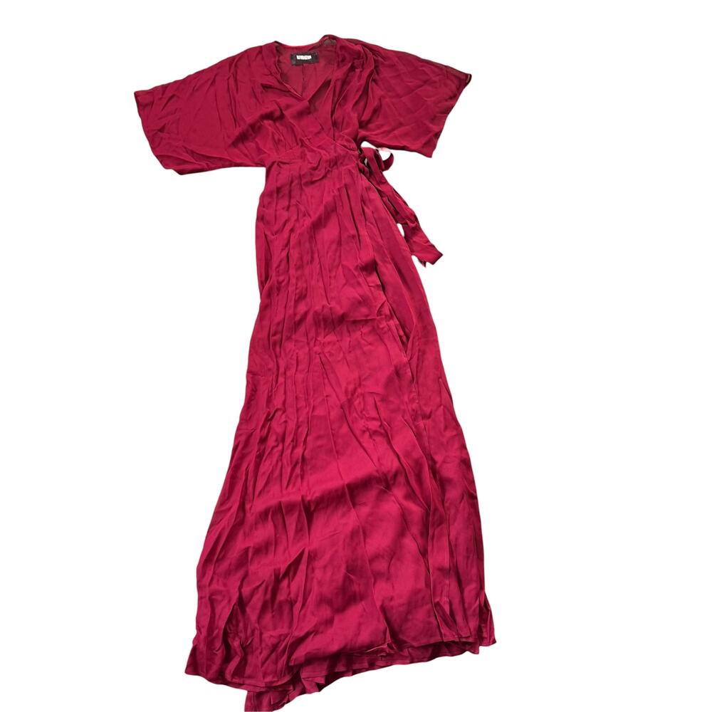Reformation Winslow Dress Burgundy Cranberry Red